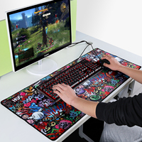 Grand tapis de jeu blanc à sublimation unie