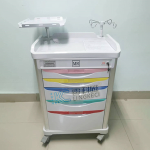 Niet-magnetische ABS noodhulptrolley met medische wielen voor de MRI-afdeling - Product Image 4