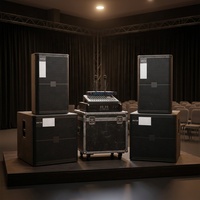 Système audio de scène professionnel XUNGUAN, ensemble de haut-parleurs pleine gamme SRX715, caissons de basses SRX718S, mixeur, amplificateur, micro sans fil pour événements