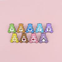 En gros, Broches en métal à l'effigie d'un ours mignon, style dessin animé, épingles émaillées souvenirs, badges créatifs pour vêtements et accessoires de sac, en stock