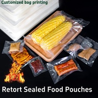 Sacs sous vide personnalisés pour autoclave haute température, résistants à 121°C ° C-135 ° Sachets de cuisson sous pression C pour maïs frais, pour la stérilisation et la scellage des aliments