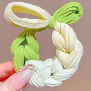 Bandeau en caoutchouc coloré mignon pour enfants accessoire <span class=keywords><strong>de</strong></span> bandeau <span class=keywords><strong>de</strong></span> cheveux tressé épais boule <span class=keywords><strong>de</strong></span> <span class=keywords><strong>queue</strong></span> <span class=keywords><strong>de</strong></span> <span class=keywords><strong>cheval</strong></span> non nocive pour doux - Product Image 5