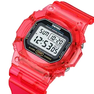 SKMEI 1999 montre de Sport en plein air hommes carré grand cadran Led numérique 50M étanche montre-bracelet marque homme montres reloj hombre