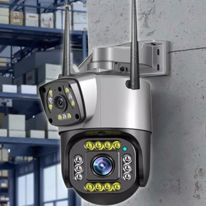 Hot-Bán Báo Động Thông Minh Phát Hiện Chuyển Động 360 Độ 4G Máy Ảnh Vandal-Proof Kép Lends Dome Phong Cách - Product Image 3