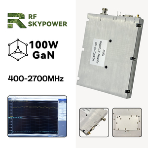 Módulo <span class=keywords><strong>GaN</strong></span> C-UAS de 100W 400-2700MHz Ganancia Estable ±1dB Monitoreo RS485 Amplificador de Potencia Lineal de Microondas Antidrones de Banda Ancha - Product Image 1