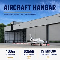 Hangar de Aviones Estándar AISC, Estructura de Acero, Proyecto de Hangar para Aeropuerto, Diseño de Gran Envergadura