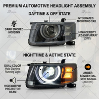Venta al por mayor de fábrica: Faros LED para coche Probox Van 2003-2008, conjunto de faros delanteros Plug and Play con DRL y señal de giro