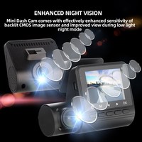 Offre Spéciale dash cam DVR 70ma pro caméra de voiture enregistreur vidéo de voiture GPS tracker 2 lentilles dash cam caméra de voiture