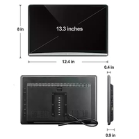 Android 10.0 4k Tv Tablet Video arka koltuk eğlence 13.3 inç araba baş dayama monitörü Av girişi ile Youtube Netflix