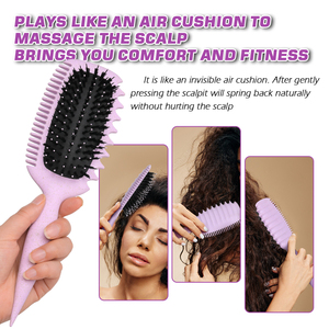 Không thấm nước Curl xác định kiểu dáng bàn chải cho mái tóc xoăn Home Salon sử dụng Nylon Lông Nylon Vent massage mái chèo Tính năng Detangling - Product Image 6