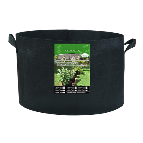 Swift Garden Supply Breathable Reusable Felt Biodegradable Non Woven Fabric Grow Bags 15 Gallon Flower Pots