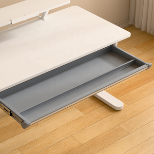 Bàn văn phòng tại nhà phong cách công nghiệp với giá sách có thể điều chỉnh lắp ráp nhanh thiết kế khung kim loại viết bảng tính năng lưu trữ - Product Image 5