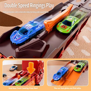Circuit de course de dinosaures à friction, pliable, gain de place, en plastique durable, pour enfants, idéal pour un anniversaire - Nouveauté très prisée - Product Image 5