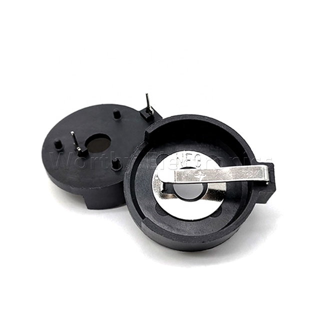 Vertical battery holder CR2450 CR2477 horizontal 3V button battery holder BS-2 SMT DIP BS-2477-2 coin cell holder