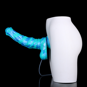 Dildo en silicone de 13,77 pouces en forme de cheval, avec fonction de pulvérisation électrique/manuelle, plug anal à gros nœud, masturbateur d'éjaculation pour stimulation des points G et P - Product Image 5