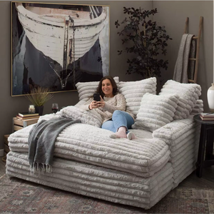 पेशेवर किफायती सोफा बिस्तर, कॉर्डरॉय सोफे, लाउंज मॉड्यूलर सेक्शनल ऑफिस सोफा बिस्तर - Product Image 3