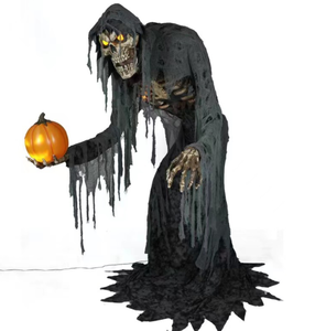 A New Halloween Costume with a Skeleton Holding a <strong>Pumpkin</strong> in Hand and an Electric Big <strong>Ghost</strong> - Product Image 3