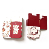 Caja de Regalo Roja de Lujo para Dulces de Boda, Caja de Recuerdo de Cartón Blanco de 300 g/m², Fabricante Mayorista