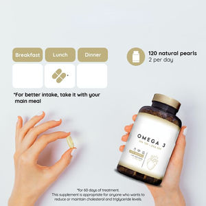 Cápsulas de 2000mg con 700mg EPA y 500mg DHA que apoyan las funciones normales del corazón, cerebro y visuales Cápsulas blandas Omega - Product Image 2