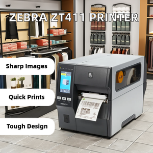 เครื่องพิมพ์ฉลากความร้อนอุตสาหกรรม Zebra ZT411 รุ่นดั้งเดิม / ไร้สาย 203dpi 300dpi 600dpi เครื่องพิมพ์ใบเสร็จ POS มือถือ รุ่น ZT411 - Product Image 6