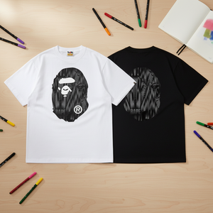 เสื้อเชิ้ตผู้ชายสไตล์จีนทรงปกติ ลายเรียบ ผ้าฝ้าย 100% 240 กรัม แขนสั้น พิมพ์ลายโลโก้ - Product Image 5