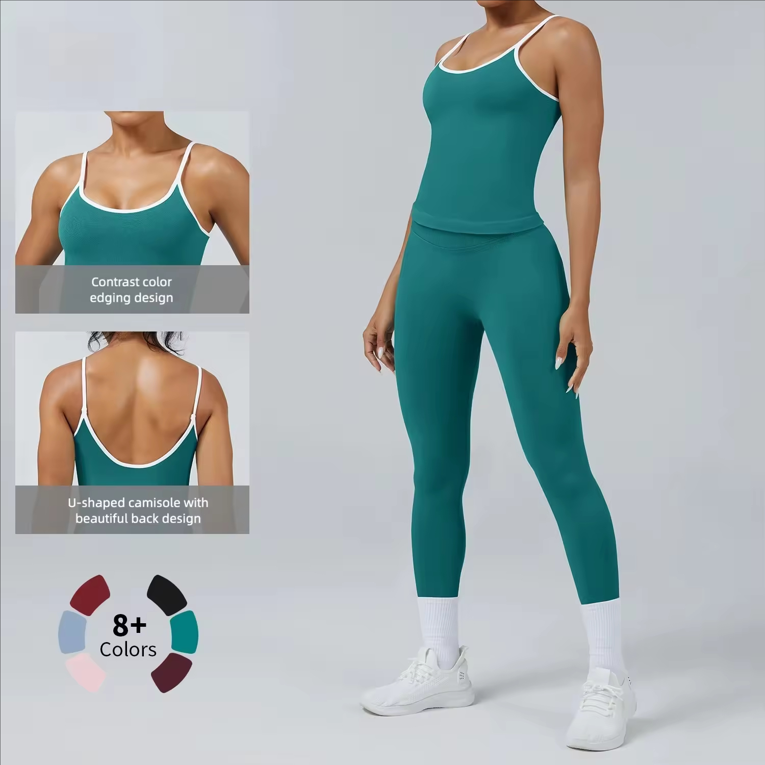 Premium Seamless Breathable Quick Dry Spandex Nylon Sports Tank Top Backless Yoga Fitness Crop Top for Women