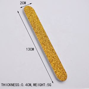 Wholesale rose gold <strong>glitter</strong> emery board <strong>nail</strong> <strong>file</strong> YangJiang 13cm factory hot sell colorful <strong>nail</strong> <strong>file</strong> - Product Image 4