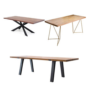 Patas de mesa en forma de X de acero de hierro fundido industrial para banco de oficina, comedor, muebles de café, versátiles para uso en hospitales y cocinas - Product Image 1