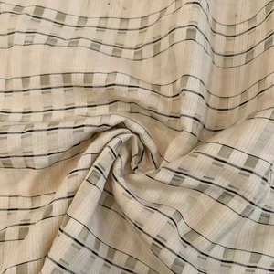 Dobby-tela Jacquard transpirable con arrugas para mujer, tejido personalizado para vestido, blusas y camisas, nuevo diseño, <span class=keywords><strong>2022</strong></span> - Product Image 4