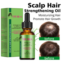 Huile de croissance capillaire OEM Romarin Menthe 60ml, Sérum de traitement du cuir chevelu pour cheveux clairsemés, Nourrissant et fortifiant les follicules, Dropshipping