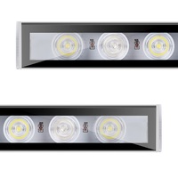 Panel Lampu LED Grow 3TreeLED 115cm 108W 36*3W IP65 Tahan Air Aluminium untuk Akuarium, Braket Dapat Disesuaikan, Kecerahan Tinggi Ra90 50000h