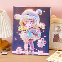 Peinture Diamant Princesse Lumineuse DIY, Dessin Animé pour Enfants, Fait Main, Peint à la Main, Cadre de Haute Qualité, Art Mural 5D Taille Personnalisée