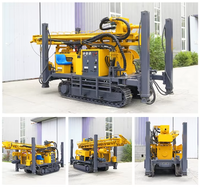 Foreuse pneumatique pour puits d'eau, moteur diesel 73 kW, forage de 130-305 mm, pour couches montagneuses/rocheuses, forage géothermique, irrigation