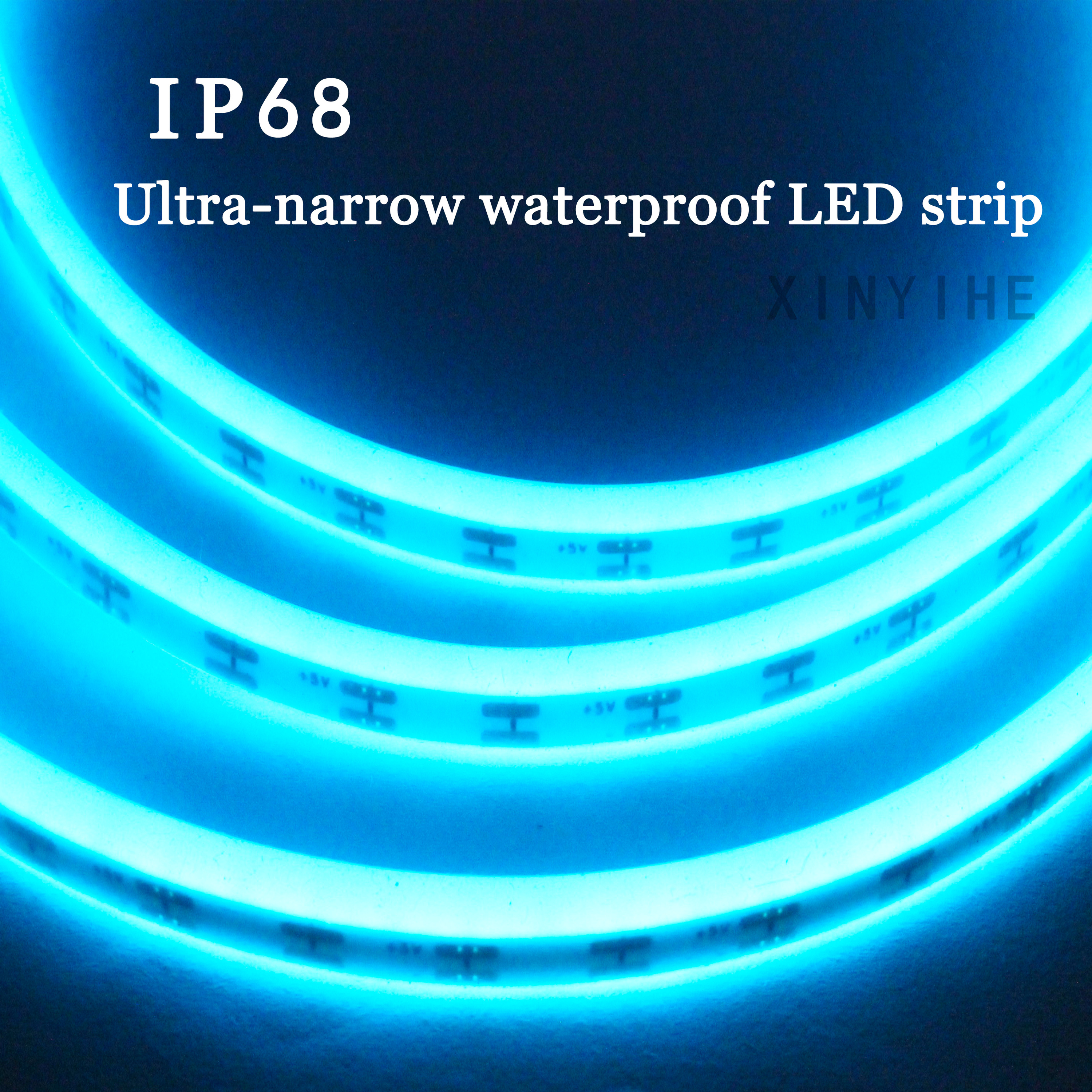 5mm Ultra-Narrow IP68 Waterproof USB 5V-24V COB LED Strip High Color Rendering Flexible Outdoor Heavy-Duty Dimmable Light Strip