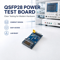 Carte de test QSFP28 pour centre de données, module optique 100G, dispositif d'agîtement pour les tests de liaison des clusters cloud et IA à grande échelle