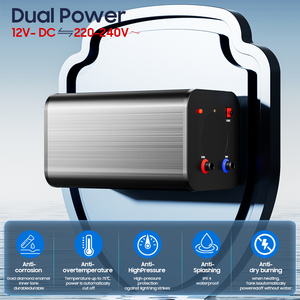 Chauffe-eau électrique à réservoir émaillé en acier inoxydable 304, 10L 15L 20L 30L, 200W-1600W, DC 12V 220V, pour usage domestique, camping-car, salle de bain, OEM - Product Image 5