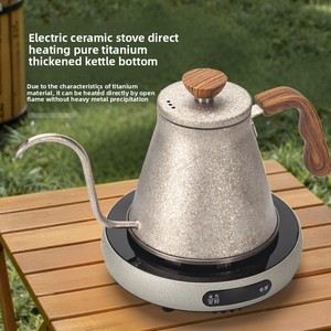 <span class=keywords><strong>Caffettiera</strong></span> Pour-Over di Alta Gamma in Titanio Puro con Base Rinforzata, Controllo della Temperatura e Beccuccio Lungo e Sottile - Product Image 4