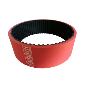 630T10 <span class=keywords><strong>directa</strong></span> de <span class=keywords><strong>la</strong></span> fábrica de correa dentada de goma con rojo recubierto de goma - Product Image 6