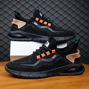 Chaussures de sport respirantes en tissu de coton pour hommes, baskets décontractées à lacets pour adultes, chaussures de basketball anti-odeur - Product Image 5