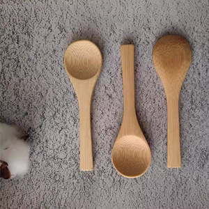 Cucharas de bambú y madera al por mayor, cucharas de bambú carbonizadas, cucharas especiales para té de flores, cucharas de madera con mango largo - Product Image 4