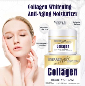 Crème de soin de la peau au collagène à étiquette privée, crème de collagène naturelle et biologique pour le visage, anti-rides, anti-âge, éliminateur de taches brunes, sérum pour le visage - Product Image 1