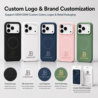 Coque en silicone liquide de haute qualité avec logo en relief personnalisé OEM ODM, avec microfibre magnétique pour iPhone 18 Pro