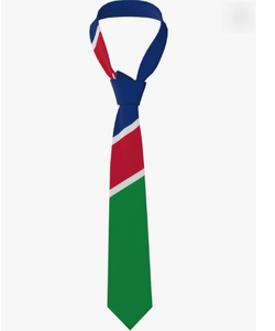 Cravate pour homme de haute qualité en gros, imprimé drapeau de l'île <span class=keywords><strong>Maurice</strong></span>, cravate à porter tous les jours, cravate polyvalente personnalisée pour les affaires et le quotidien - Product Image 6