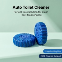 Tablet Pembersih Tangki Toilet 2500 Siraman, 4 Bulan Pembersihan Otomatis, Penghilang Kerak & Pengharum Kloset, Blok Biru 4 Plus 4, Paket Hemat