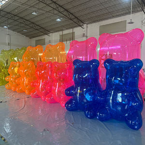 Customized Giant <strong>Gummy</strong> Lovely Decoration Doll Clear PVC Teddy <strong>Inflatable</strong> Transparent <strong>Bear</strong> - Product Image 4