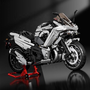 Modelo de Motocicleta Kawasaki H5 a Escala 1:5, Juego de Bloques de Construcción de Plástico ABS, Juguete Educativo de Ensamblaje DIY - Product Image 4