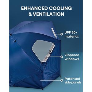 ที่กำบังร่มกีฬา-brella รอบปฐมทัศน์ XL UPF 50 + XL สำหรับกันแดดและชุดป้องกันฝนรอบปฐมทัศน์ - Product Image 6