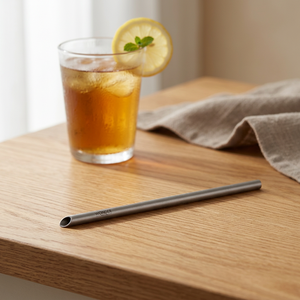 Custom Eco-Friendly Diamond-Tip Pure Titanium Thin Straw (Single) - Product Image 2