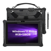Tablet PC Tangguh IP65 12,2 Inci Windows 11 Tablet Industri 8GB RAM 128GB ROM Quad Core NFC GPS Scanner