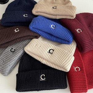 Gorro de lana unisex, gorro de punto, cálido para invierno, resistente al viento, 56-58cm, estilo japonés y coreano, café, caqui, beige, negro, gris - Product Image 2